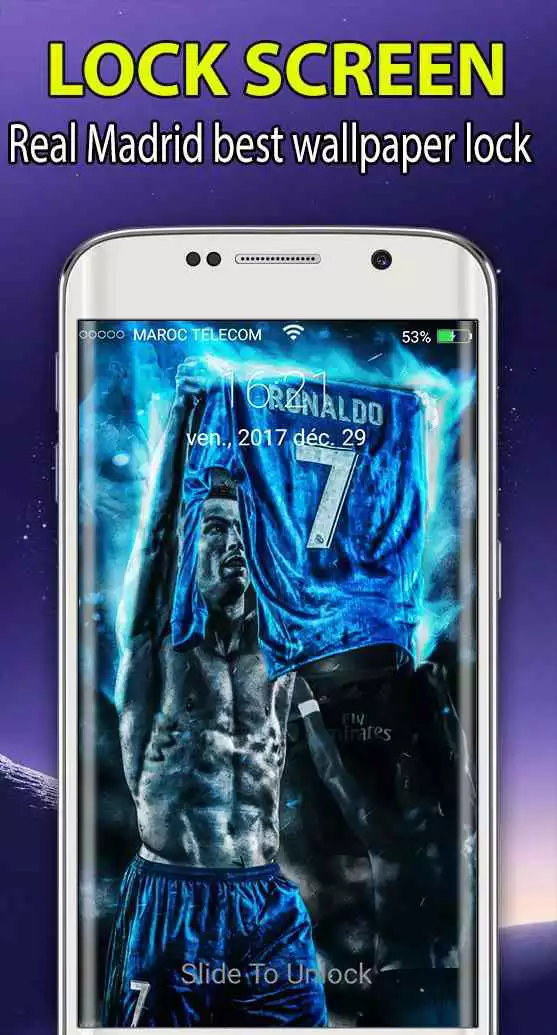 Play Real Madri|)  Lockscreen  themes wallpaper 2018 HD